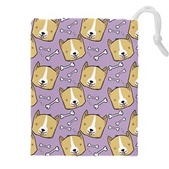 Corgi Pattern Drawstring Pouch (5xl) by Sudhe