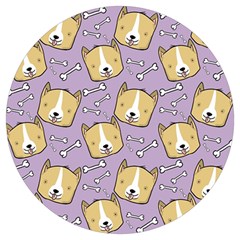 Corgi Pattern Round Trivet by Sudhe