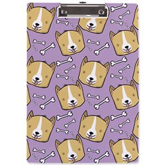 Corgi Pattern A4 Clipboard