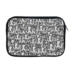 Sketchy Monster Insect Drawing Motif Pattern Apple Macbook Pro 17  Zipper Case