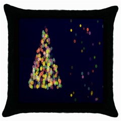 Abstract-christmas-tree Throw Pillow Case (black)