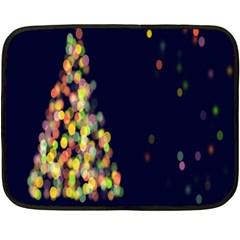 Abstract-christmas-tree Double Sided Fleece Blanket (mini)  by nate14shop