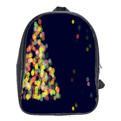 Abstract-christmas-tree School Bag (xl) by nate14shop