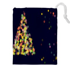 Abstract-christmas-tree Drawstring Pouch (5xl)