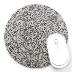 Artwork-005 Round Mousepads by nate14shop