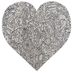 Artwork-005 Wooden Puzzle Heart by nate14shop