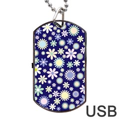 Background-a 002 Dog Tag Usb Flash (one Side) by nate14shop