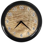 Background-a 010 Wall Clock (Black) Front