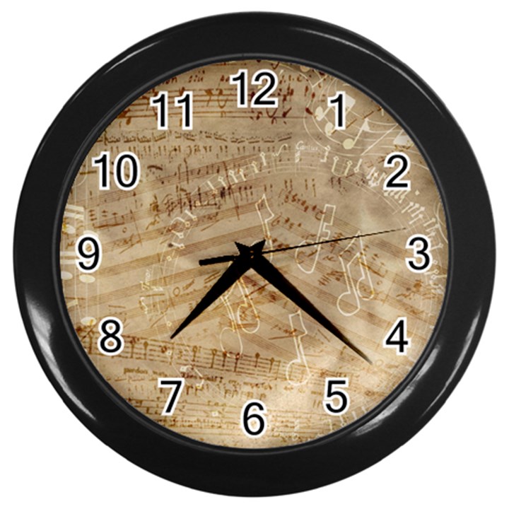 Background-a 010 Wall Clock (Black)