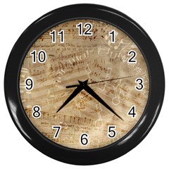 Background-a 010 Wall Clock (black) by nate14shop