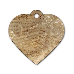 Background-a 010 Dog Tag Heart (one Side) by nate14shop