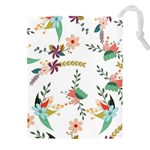 Background-a 011 Drawstring Pouch (4XL) Front