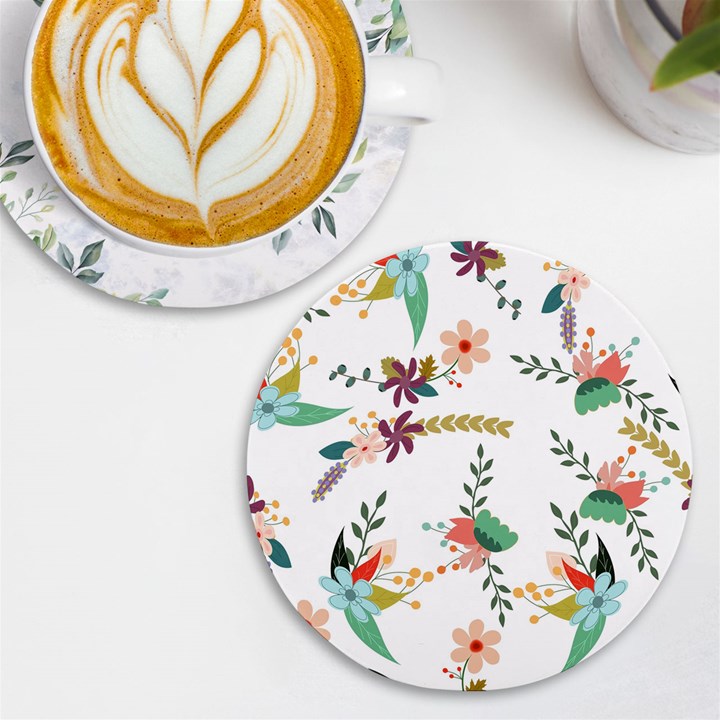 Background-a 011 UV Print Round Tile Coaster