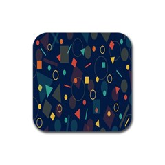 Background-a 012 Rubber Square Coaster (4 Pack) by nate14shop