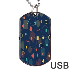 Background-a 012 Dog Tag Usb Flash (one Side) by nate14shop