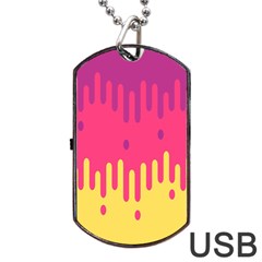 Background-a 013 Dog Tag Usb Flash (one Side) by nate14shop