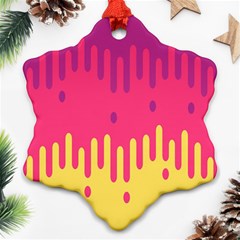 Background-a 013 Snowflake Ornament (two Sides)