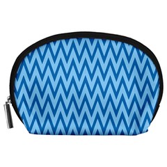 Background-cevrons-blue-001 Accessory Pouch (large)