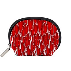 Banner Love Red Accessory Pouch (small) by nate14shop