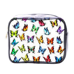 Big Collection Off Colorful Butterfiles Mini Toiletries Bag (one Side) by nate14shop