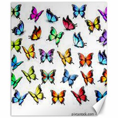 Big Collection Off Colorful Butterfiles Canvas 8  X 10  by nate14shop