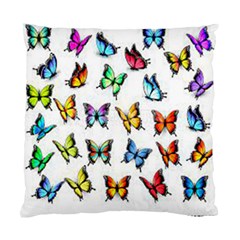 Big Collection Off Colorful Butterfiles Standard Cushion Case (two Sides) by nate14shop