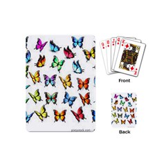 Big Collection Off Colorful Butterfiles Playing Cards Single Design (mini)