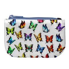 Big Collection Off Colorful Butterfiles Large Coin Purse by nate14shop