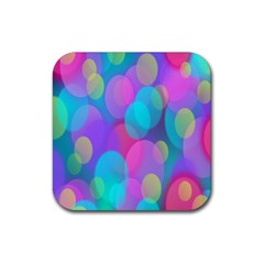 Bokeh-002 Rubber Coaster (square) by nate14shop