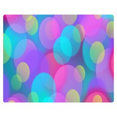 Bokeh-002 Double Sided Flano Blanket (medium)  by nate14shop