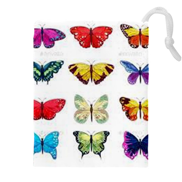 Butterflay Drawstring Pouch (5XL)