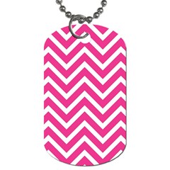 Chevrons - Pink Dog Tag (two Sides)