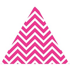 Chevrons - Pink Wooden Puzzle Triangle by nate14shop