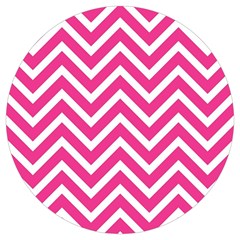 Chevrons - Pink Round Trivet by nate14shop