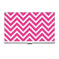 Chevrons - Pink Business Card Holder by nate14shop