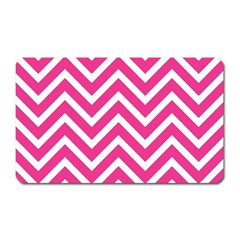 Chevrons - Pink Magnet (rectangular) by nate14shop