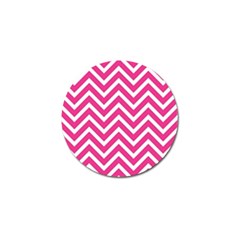 Chevrons - Pink Golf Ball Marker (10 Pack) by nate14shop