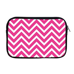 Chevrons - Pink Apple Macbook Pro 17  Zipper Case by nate14shop