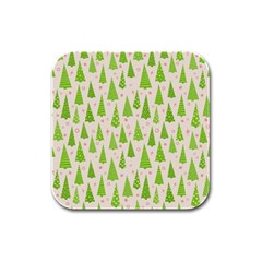 Christmas-a 002 Rubber Square Coaster (4 Pack) by nate14shop