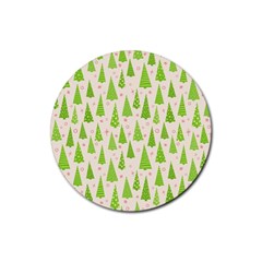 Christmas-a 002 Rubber Round Coaster (4 Pack) by nate14shop