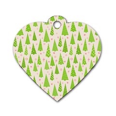 Christmas-a 002 Dog Tag Heart (two Sides)