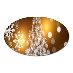 Christmas-tree-a 001 Oval Magnet by nate14shop