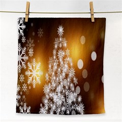 Christmas-tree-a 001 Face Towel by nate14shop