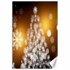 Christmas-tree-a 001 Canvas 24  X 36  by nate14shop