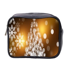 Christmas-tree-a 001 Mini Toiletries Bag (two Sides) by nate14shop