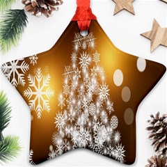 Christmas-tree-a 001 Star Ornament (two Sides) by nate14shop