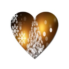 Christmas-tree-a 001 Heart Magnet by nate14shop