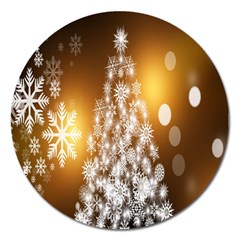 Christmas-tree-a 001 Magnet 5  (round) by nate14shop