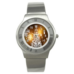 Christmas-tree-a 001 Stainless Steel Watch by nate14shop