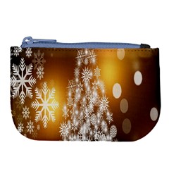 Christmas-tree-a 001 Large Coin Purse by nate14shop